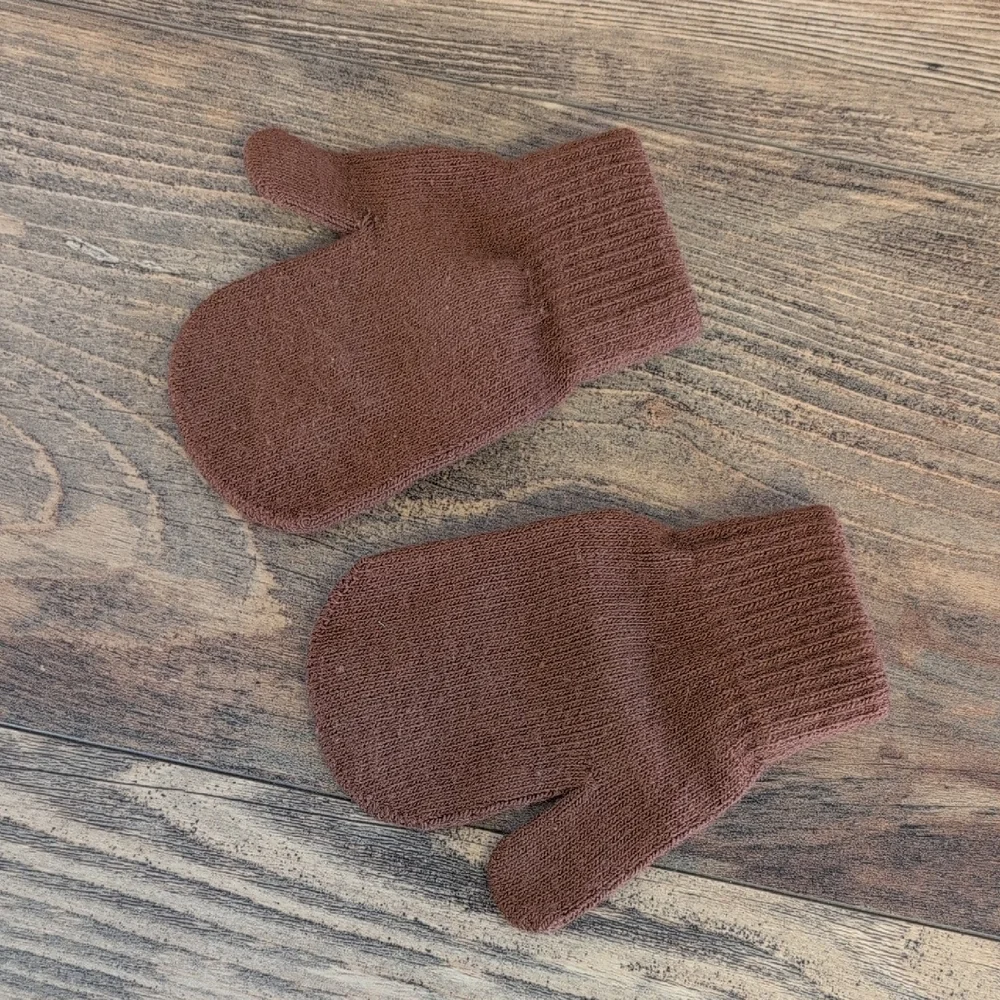Carter's Brown Football Mittens for Kids 2T-4T